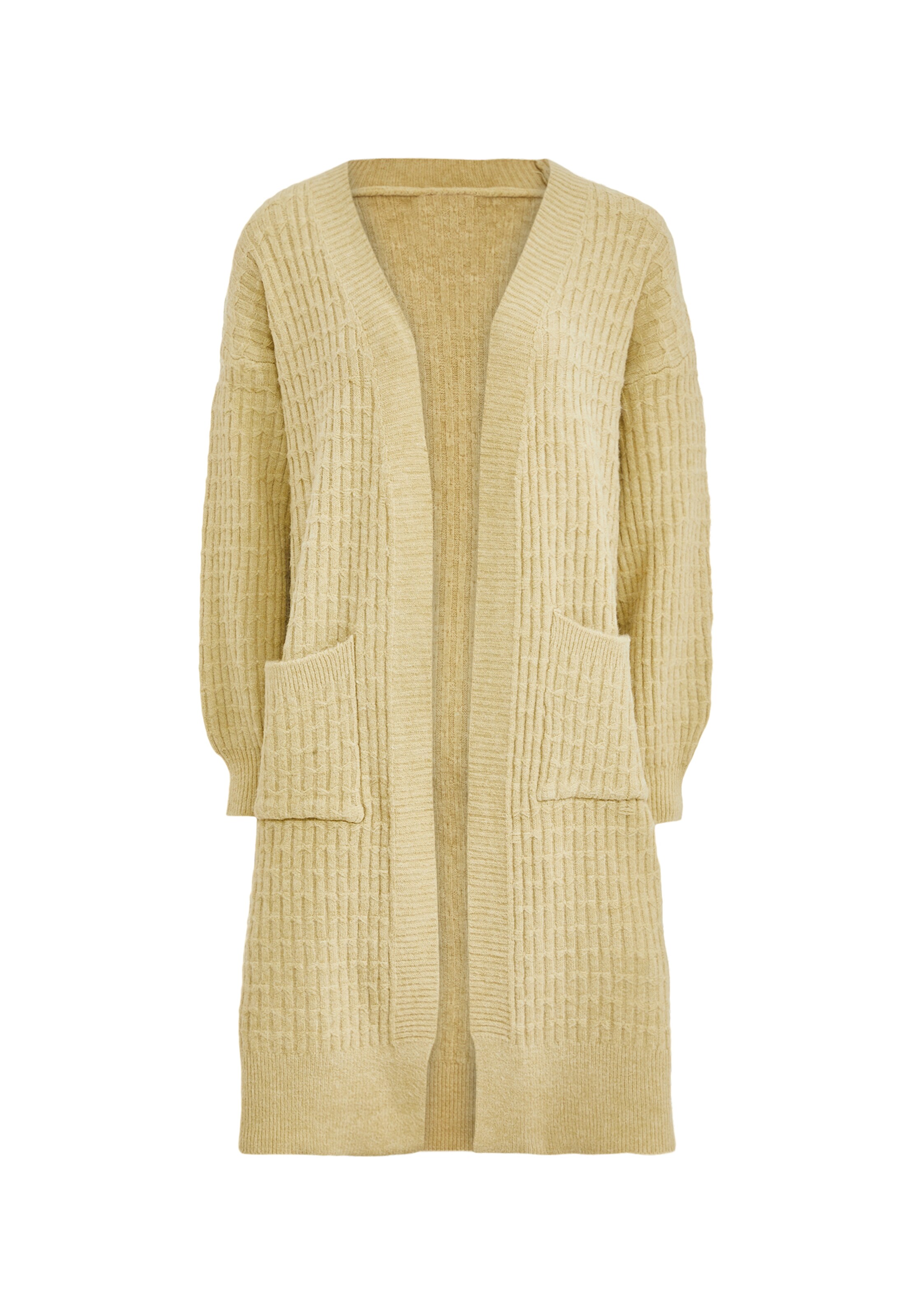 aleva Cardigan en beige, Vue avec produit