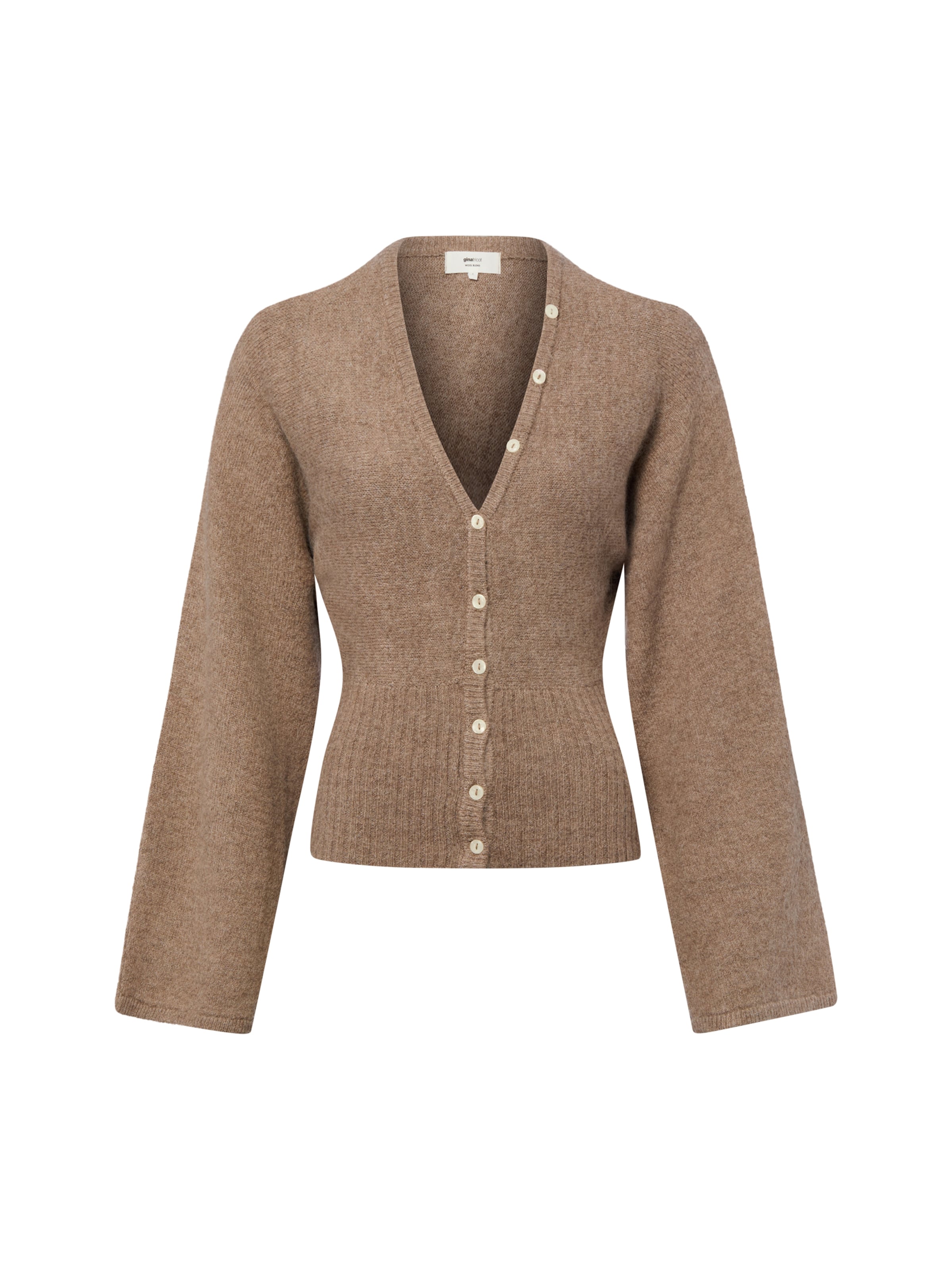 Cardigan Gina Tricot en beige : devant
