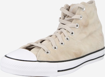 CONVERSE Magas szárú sportcipők 'Chuck Taylor All Star' - bézs: elől