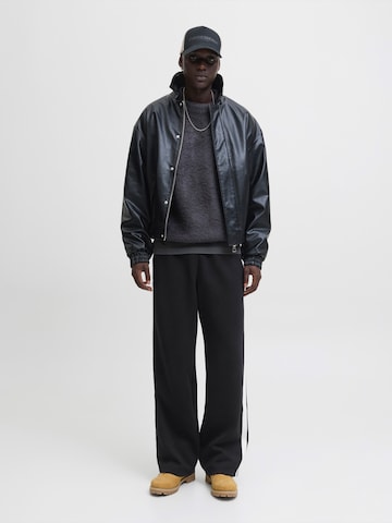 JACK & JONES Bő szár Nadrág 'JPSTBILL' - fekete