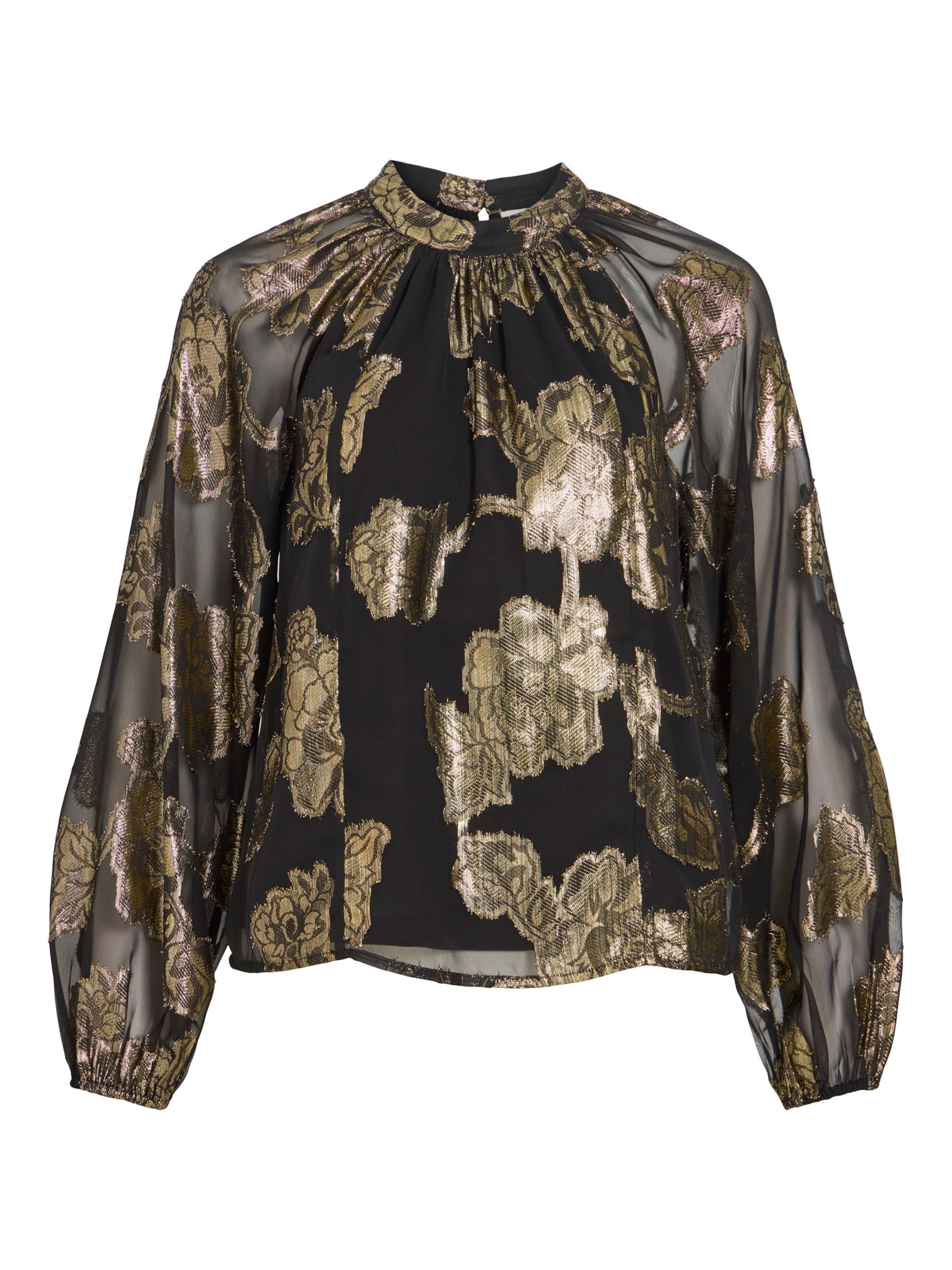 VILA Bluse 'ELLE' i sort: forside
