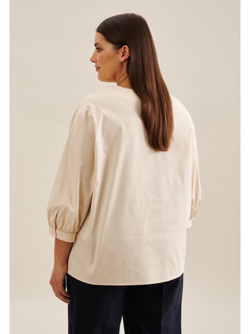 SEIDENSTICKER Blouse 'Schwarze Rose' in Beige