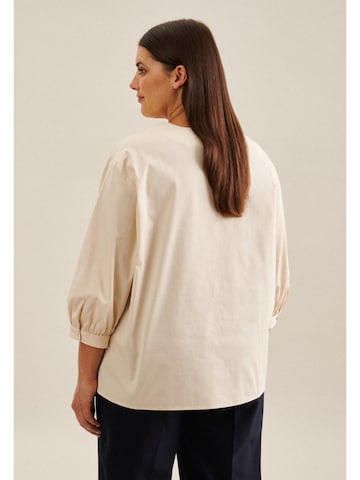 SEIDENSTICKER Blouse 'Schwarze Rose' in Beige