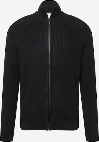 TOM TAILOR DENIM Knit Cardigan in Black: front