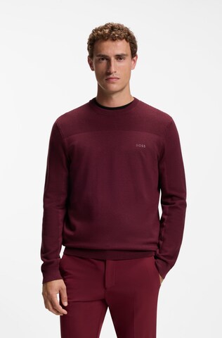 BOSS Pullover ' Momentum ' in Pink: Vorderseite
