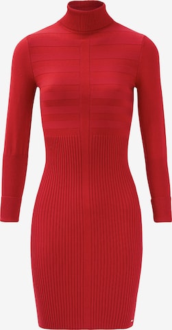 Rochie tricotat de la Morgan pe roșu: față