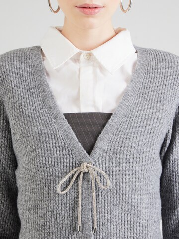 PIECES Knit cardigan 'PCANNA' in Grey