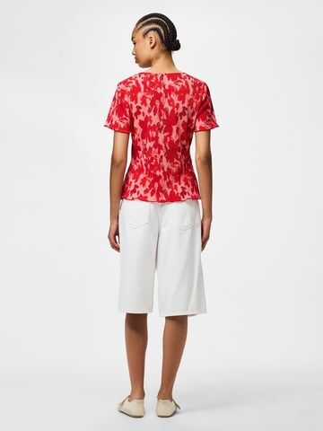 Maglietta di PIECES in rosso