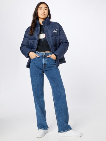 Tommy Jeans Zimska jakna | modra barva