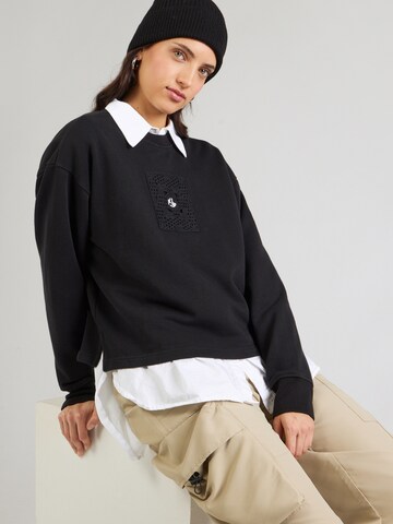 KARL LAGERFELD JEANS Sweatshirt in Black: front