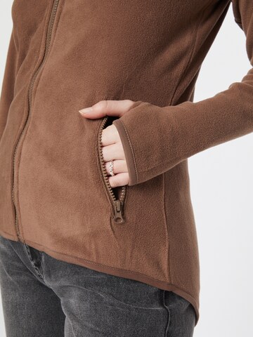 Urban Classics Fleece Jacket 'Polar' in Brown