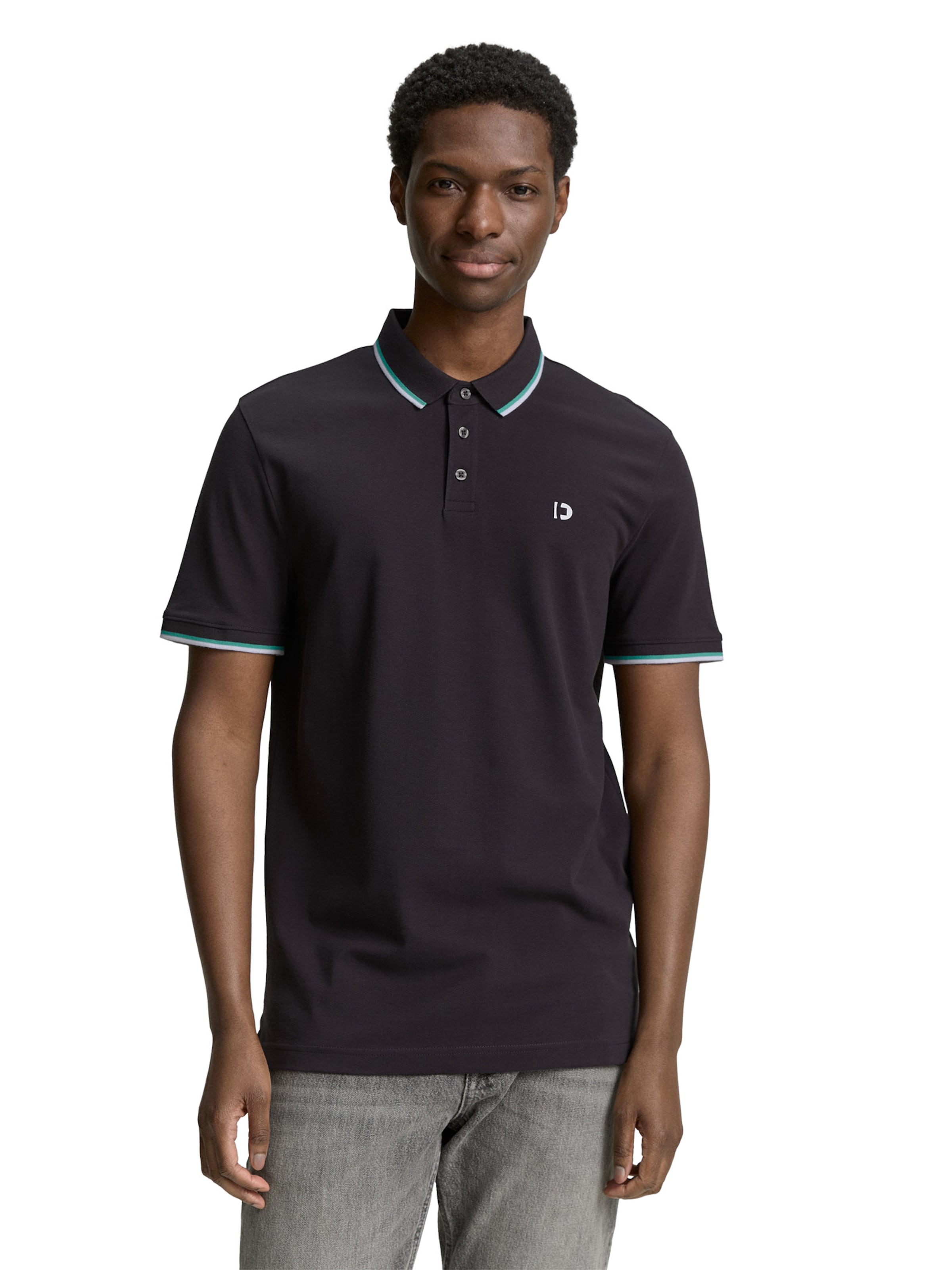 T-Shirt TOM TAILOR DENIM en gris : devant