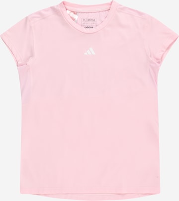 ADIDAS SPORTSWEAR Performance Shirt 'Aeroready 3-Stripes' in Pink: front