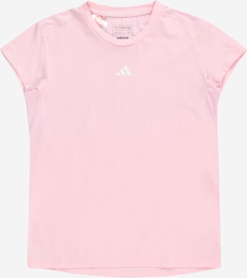 ADIDAS SPORTSWEAR - Camisa funcionais 'Aeroready 3-Stripes' em rosa: frente