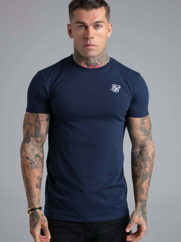 SikSilk Shirt 'Essentials' in Blau