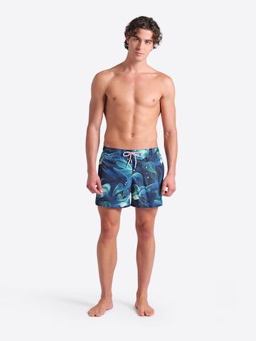 ARENA Beach Short 'WATER PRINTS AO' in Blau