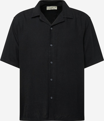 Abercrombie & Fitch Klasický střih Košile – černá: přední strana