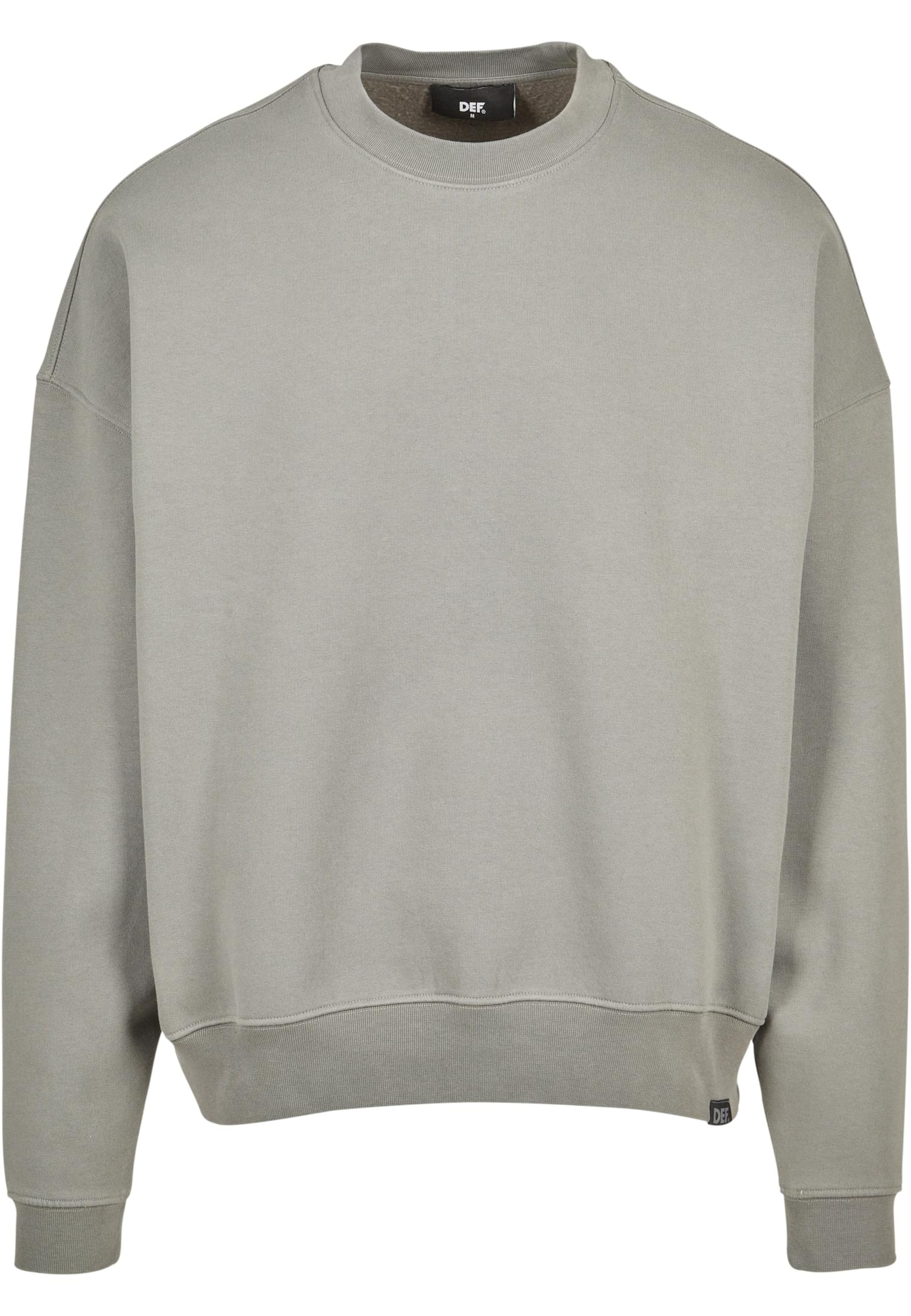 Felpa di DEF in grigio: frontale