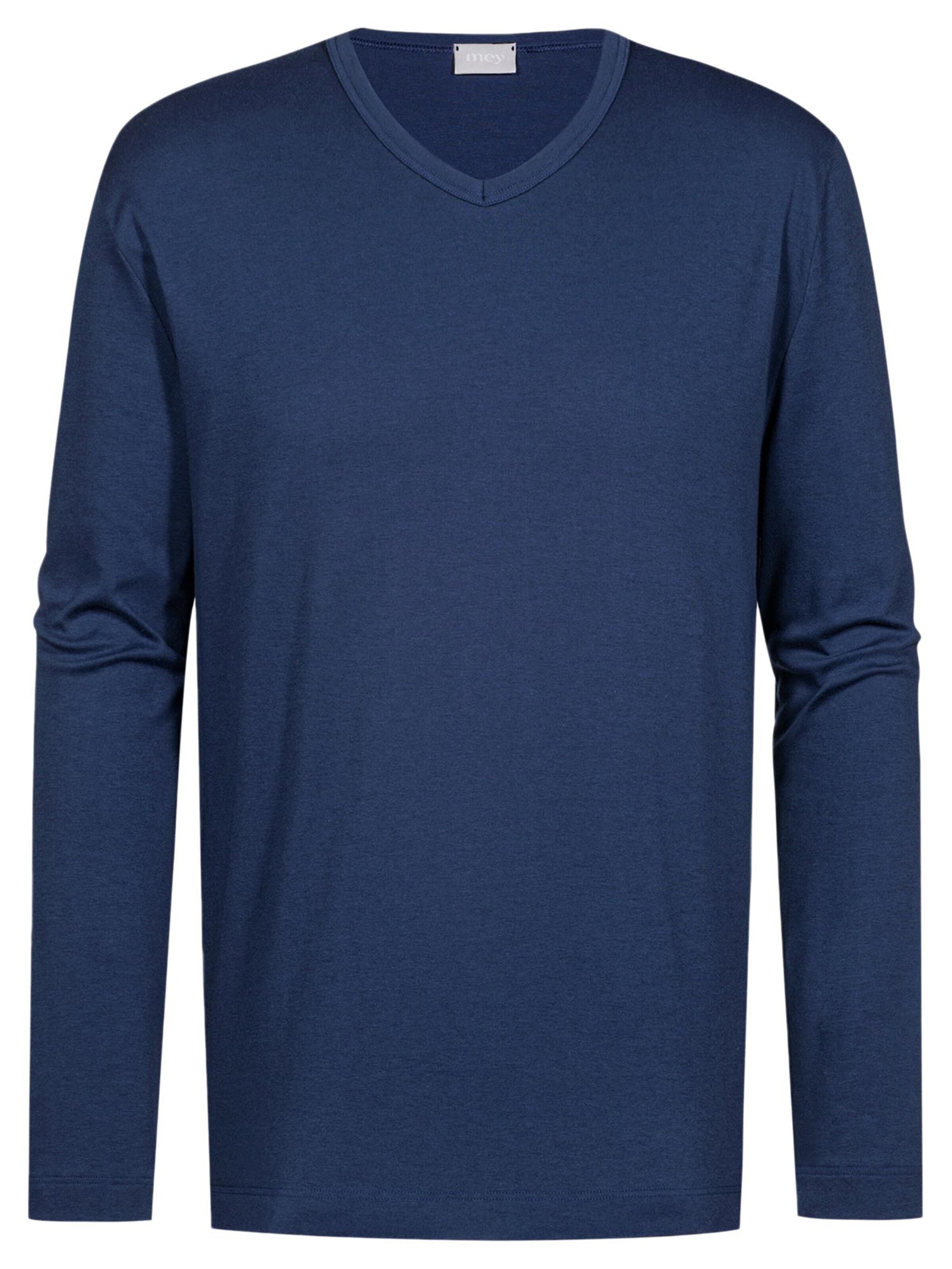 Mey Shirt 'Solid Night'‌ in Blau: Vorderseite