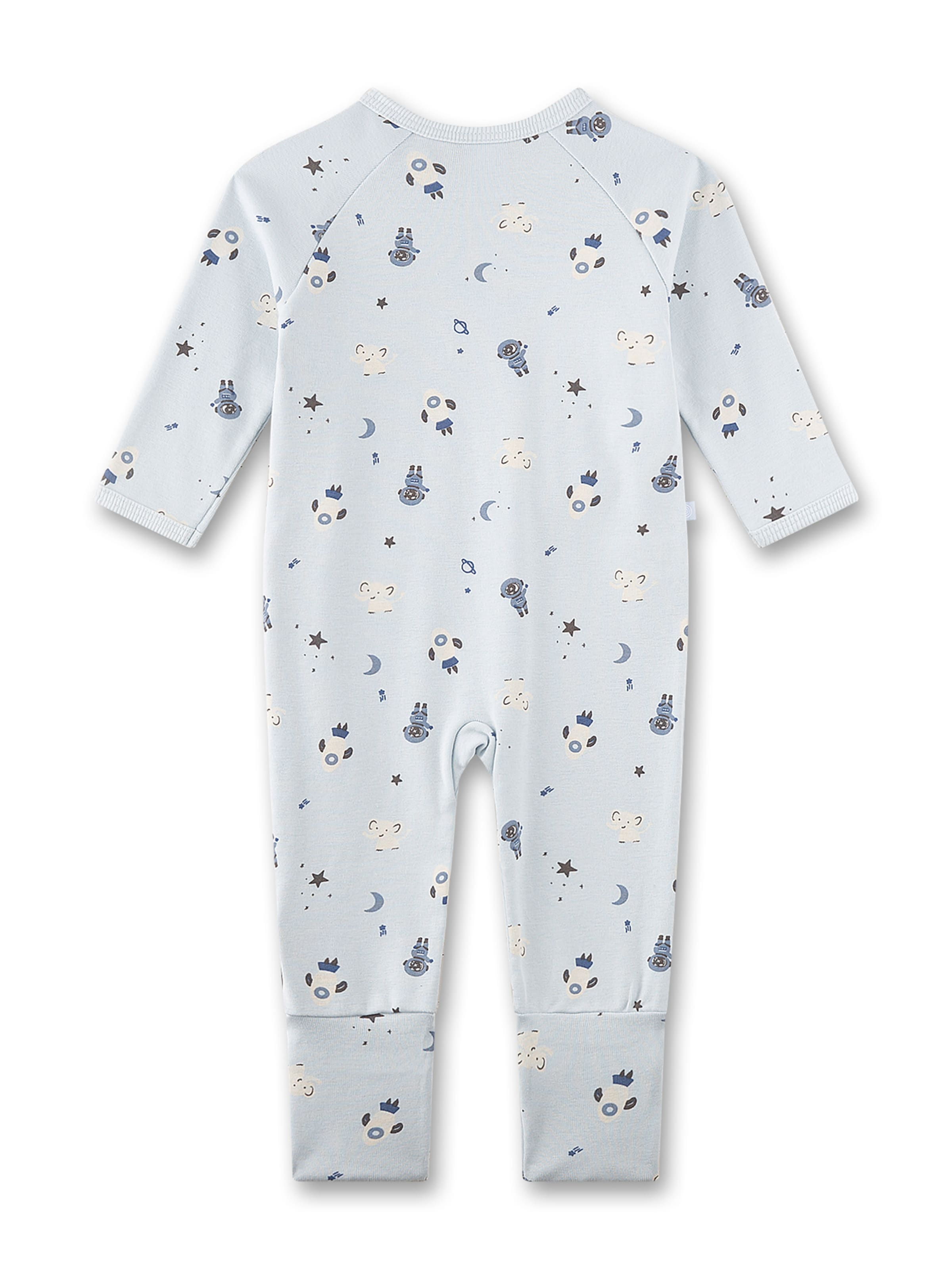 Tutina / body per bambino di Sanetta in blu