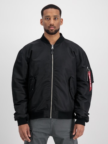 ALPHA INDUSTRIES - Casaco meia-estação em preto: frente