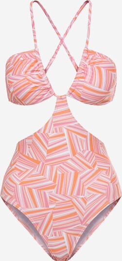 LSCN by LASCANA Strój kąpielowy 'Lisa' w kolorze pomarańczowy / różowy pudrowy / jasnoróżowy / białym, Podgląd produktu