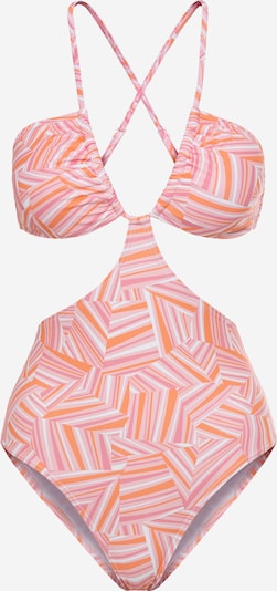 Maudymosi kostiumėlis 'Lisa' iš LSCN by LASCANA, spalva – oranžinė / rožių spalva / šviesiai rožinė / balta, Prekių apžvalga