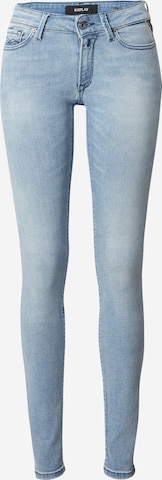 REPLAY Skinny Jeans 'NEW LUZ' in Blauw: voorkant