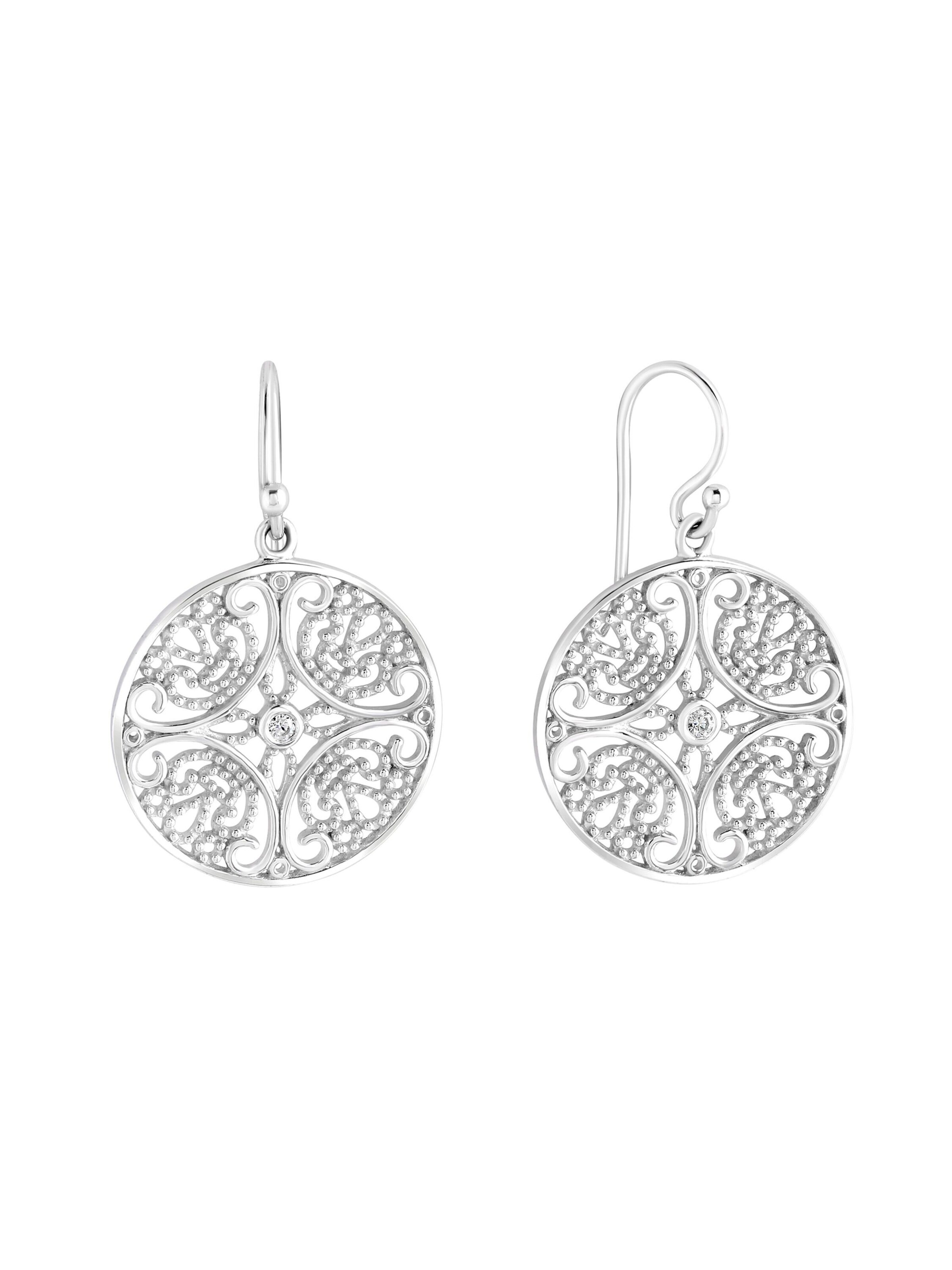 Zeeme Ohrringe in Silber: Vorderseite