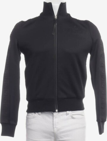 Fendi Sweatshirt / Sweatjacke L in Schwarz: predná strana