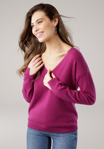 LAURA SCOTT Sweater in Pink: front