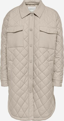 Only Petite Between-Seasons Coat in Beige: front