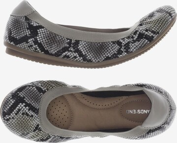 Lands‘ End Flats & Loafers in 38 in Grey: front