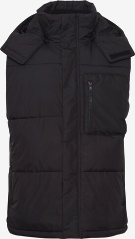 !Solid Bodywarmer 'callen ' in Zwart: voorkant