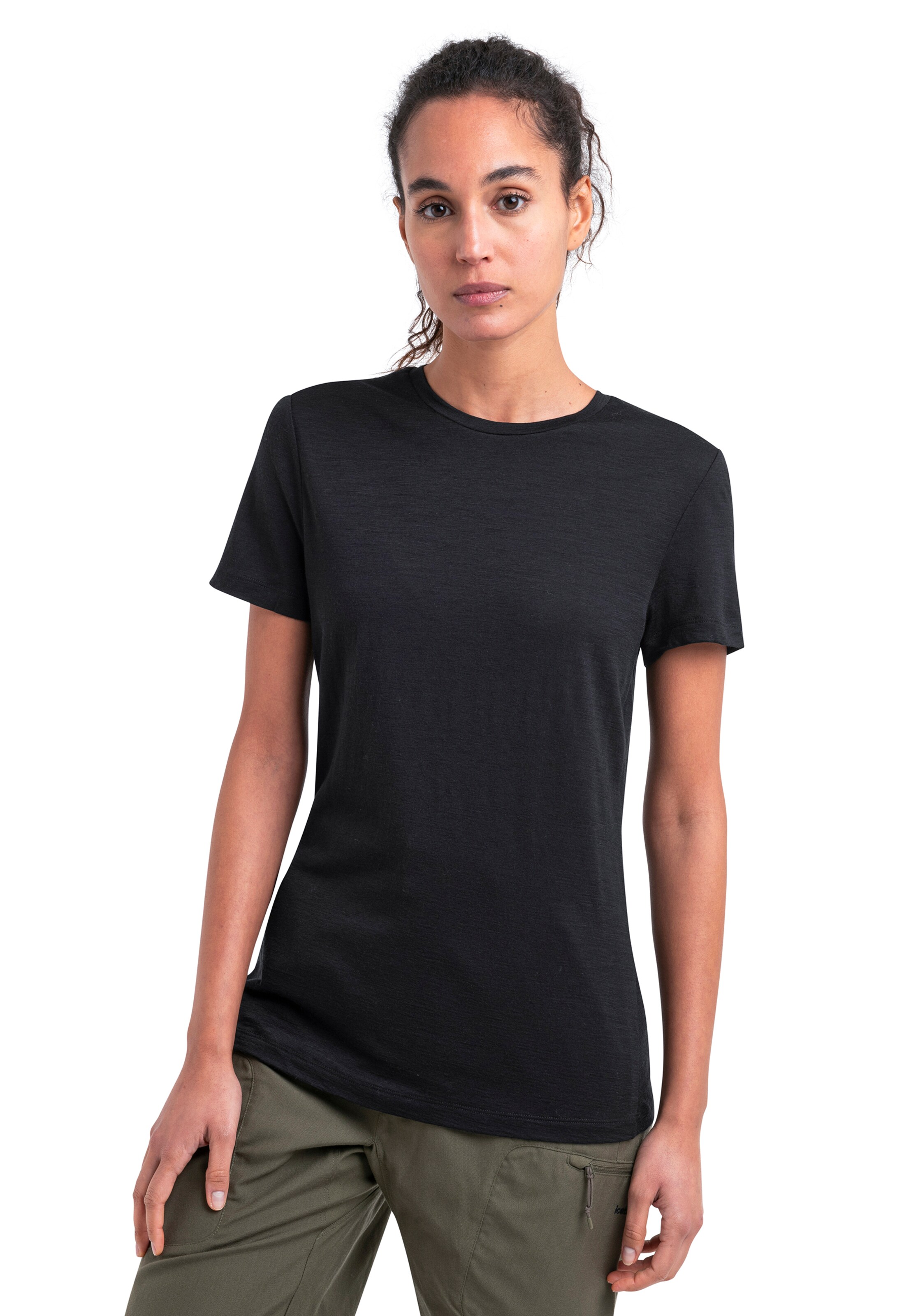 ICEBREAKER Λειτουργικό μπλουζάκι 'Tech Lite III' σε μαύρο: μπροστά