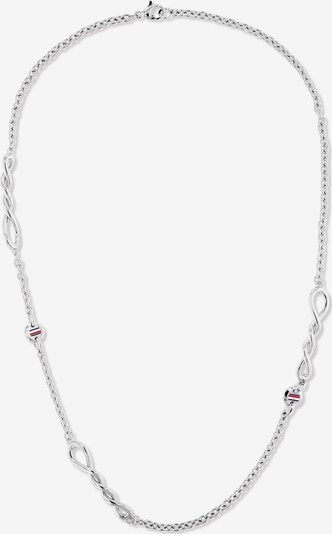 TOMMY HILFIGER Kette in dunkelblau / rot / silber / weiß, Produktansicht
