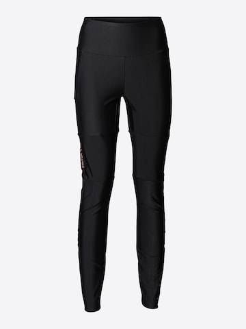 VAUDE Skinny Workout Pants 'Comyou' in Black: front