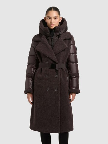 khujo Přechodný kabát 'Kalmia' – hnědá: přední strana