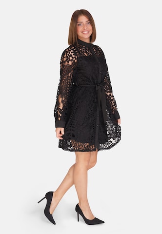 Robe-chemise Elara en noir