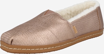 Chaussure basse 'ALPARGATA LEATHER WRAP' TOMS en rose : devant