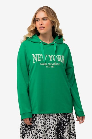 Ulla Popken Sweatshirt in Groen: voorkant