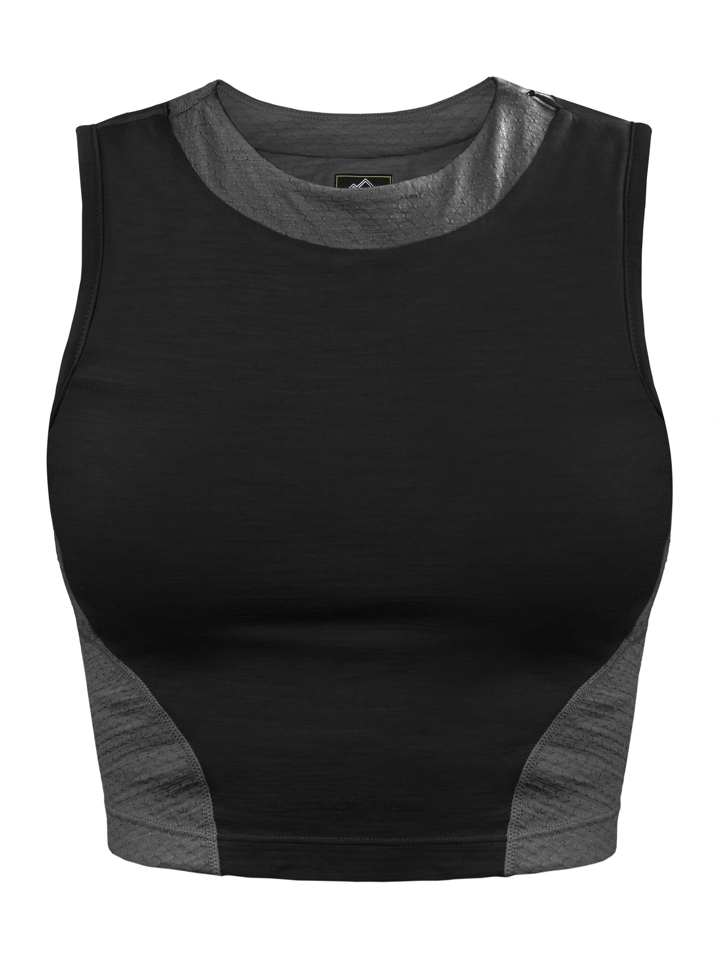 Top sportivo ' Portsea ' di normani in nero: frontale