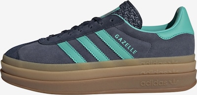 Sportbačiai be auliuko 'Gazelle Bold' iš ADIDAS ORIGINALS, spalva – tamsiai mėlyna jūros spalva / turkio spalva, Prekių apžvalga