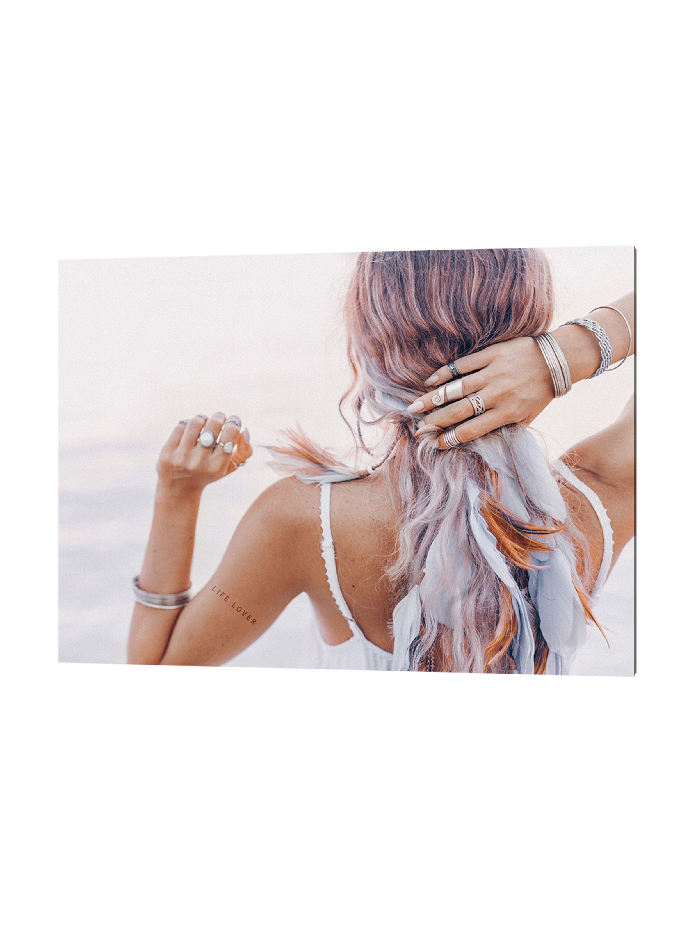 Liv Corday Bild 'Boho Lover' in Grau: Vorderseite