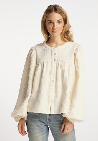 DreiMaster Vintage Blouse in White: front