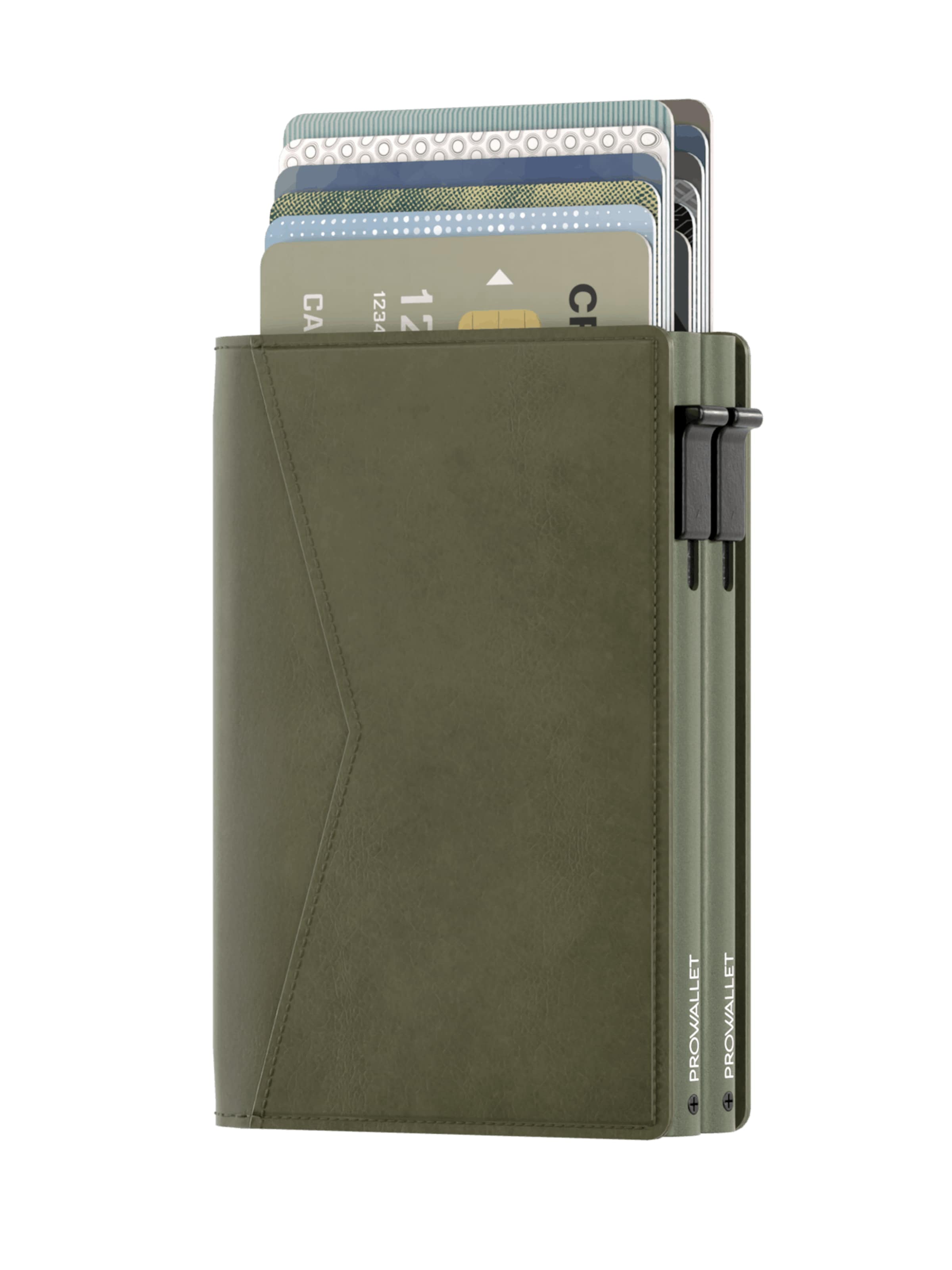 Prowallet Wallet 'Pasjeshouder Double' in Green: front