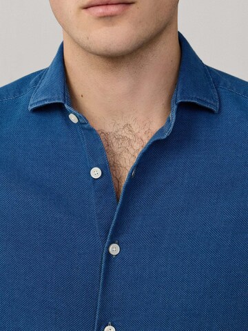 Hackett London Slim fit Overhemd in Blauw