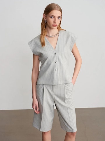 Gilet 'Westen' di Dilvin in grigio: frontale
