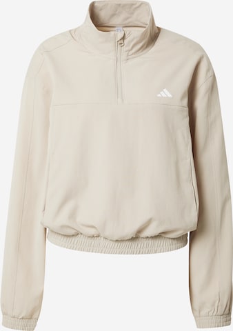ADIDAS PERFORMANCE Athletic Sweatshirt 'Train Essentials' in Beige: front