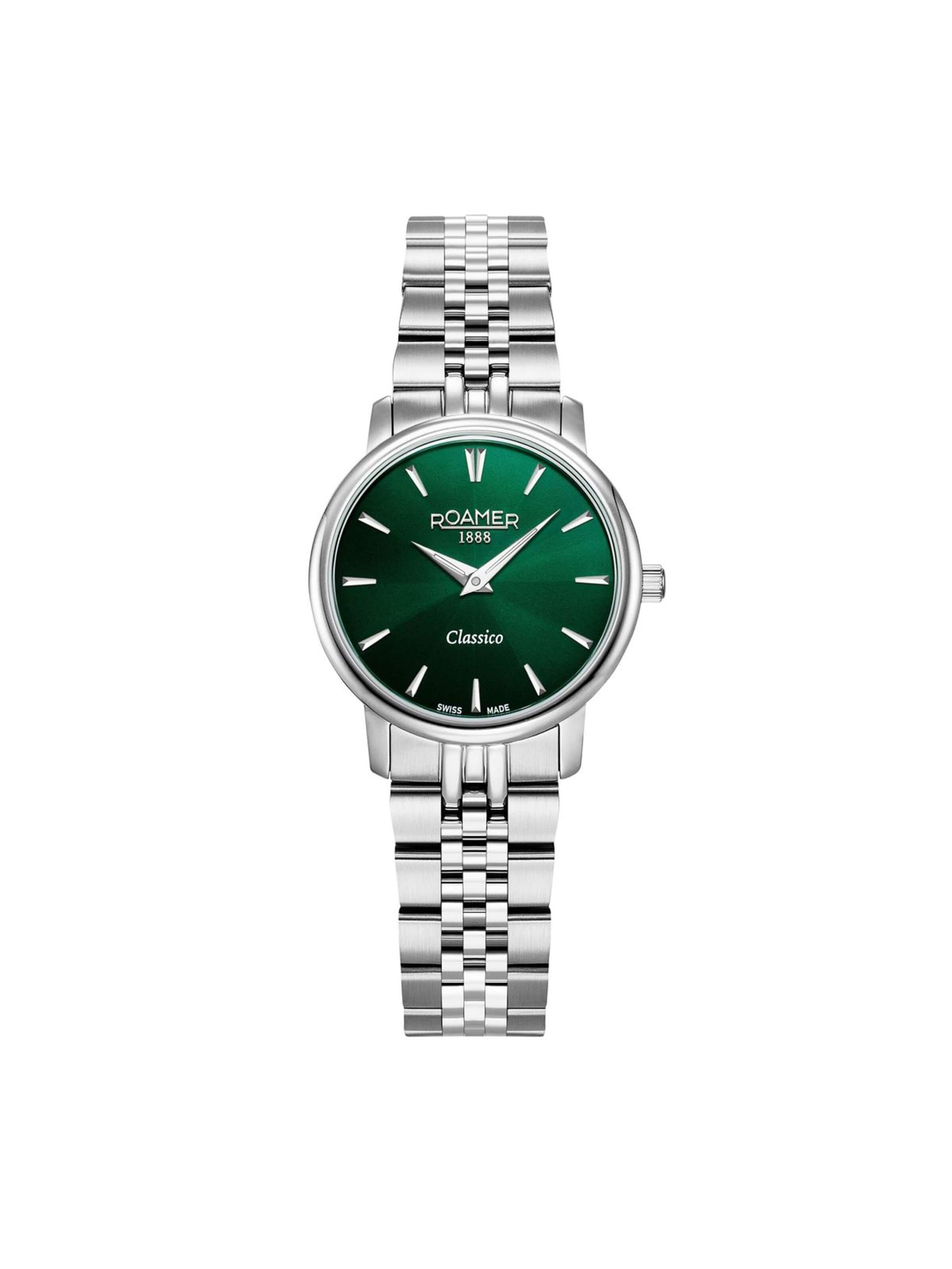 Roamer Analoog horloge 'Classico' in Groen: voorkant